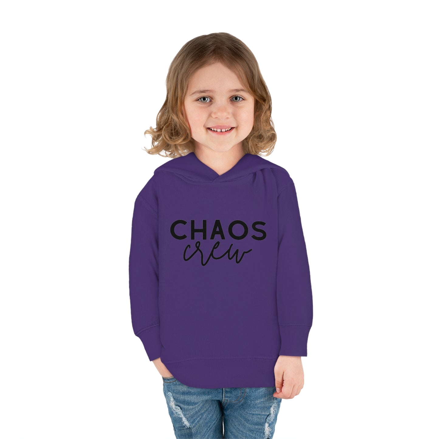 Toddler Fleece Hoodie, pullover, chaos, crew, hooded sweatshirt, comfy, warm, soft hoodie, hoodie with pockets