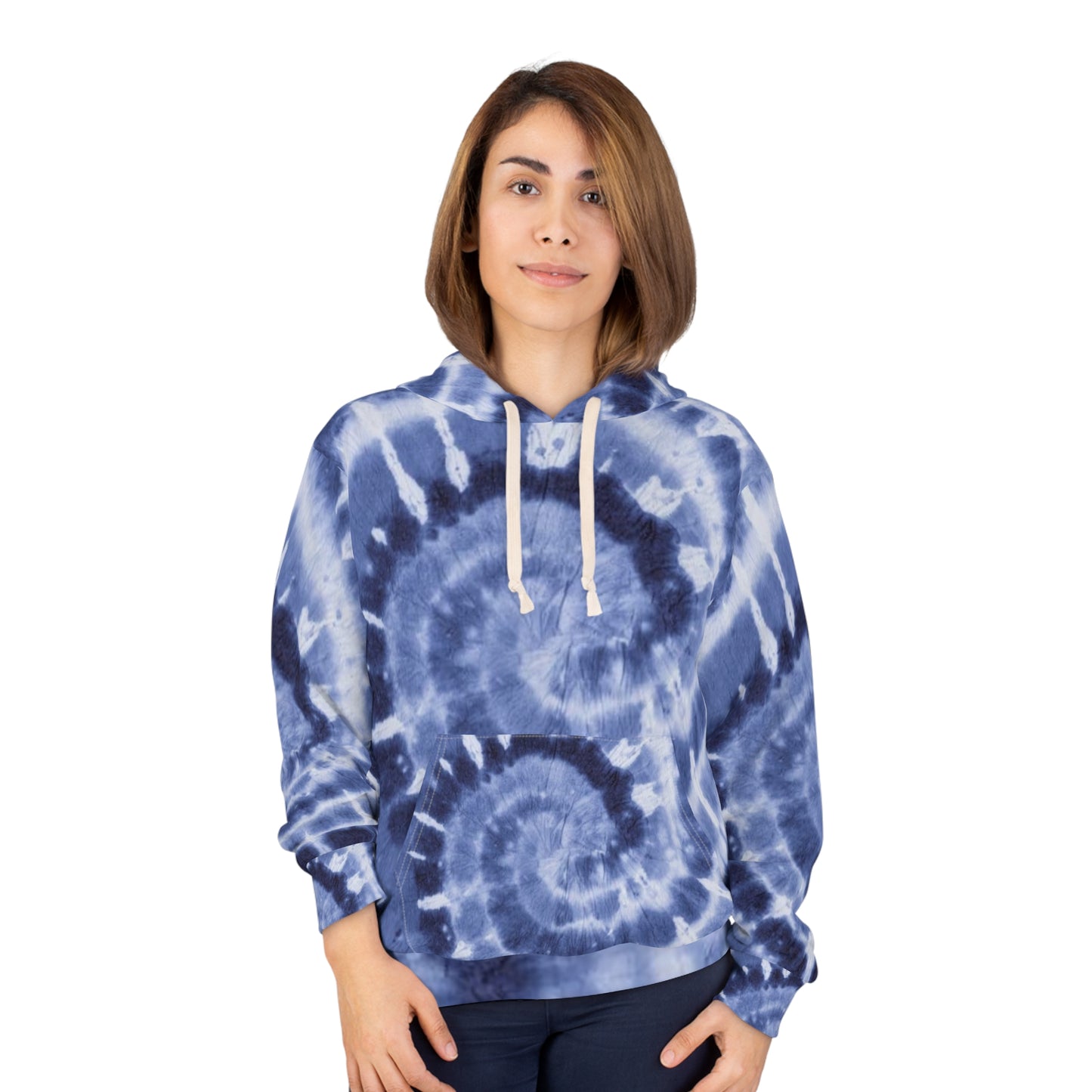 Tie dye hoodie, blue and white tie dye pullover, sweatshirt, tie dye sweatshirt.