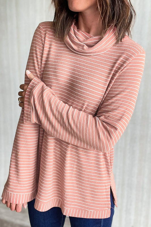 Cowl Neck Long Sleeve Top