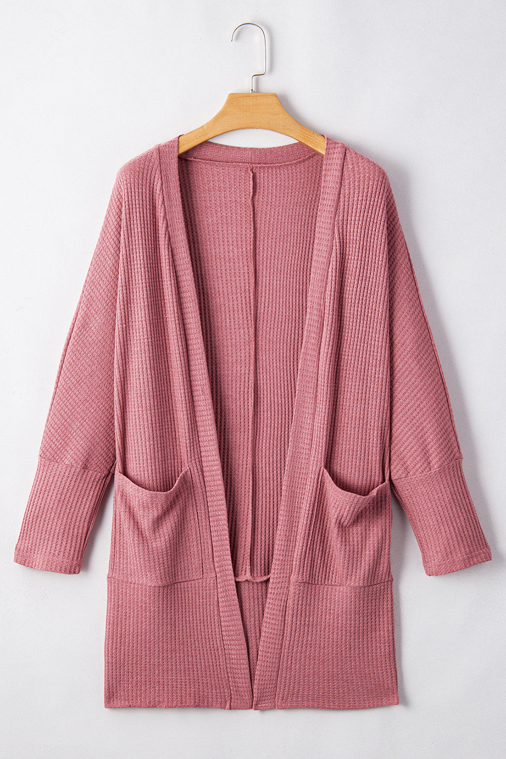 Mineral Red Waffle Cardigan