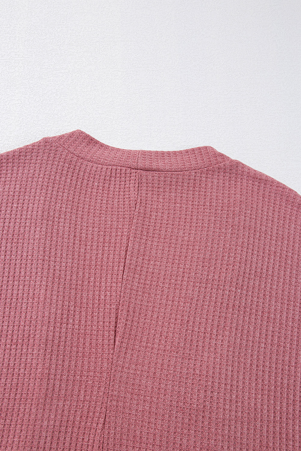 Mineral Red Waffle Cardigan